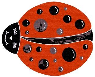 Of Wall Things: Red Ladybug shaped bulletin board