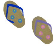 Of Wall Things: Flip Flop Bulletin Board