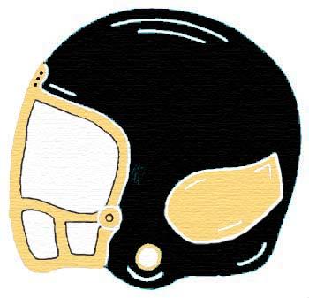 Of Wall Things: Helmet shaped bulletin board Black & Gold
