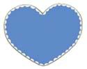 Of Wall Things: Heart shaped bulletin board with scallops