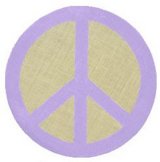 Of Wall Things: Peace Sign Bulleitn Board - Purple