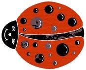 Of Wall Things: Red Ladybug shaped bulletin board
