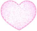 Of Wall Things: sponge painted heart shaped bulletin board