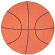 Of Wall Things: Basketball shaped bulletin board with black accents