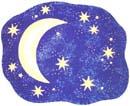 Of Wall Things: Moon and Stars bulletin board