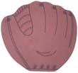 Of Wall Things: Baseball Mitt shaped bulletin board