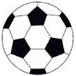 Of Wall Things: Soccer Ball shaped bulletin board with black accents